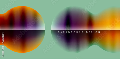 Colorful circle abstract background. Template for wallpaper, banner, presentation, background