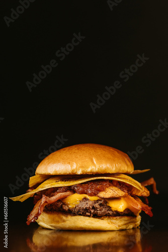 photo of burger for restaurants and hamburgers