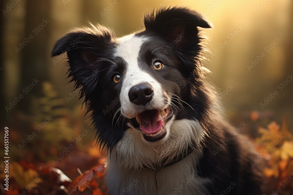 Lovable Cute border collie. Canine pet. Generate Ai Lovable Cute border collie. Canine pet. Generate Ai