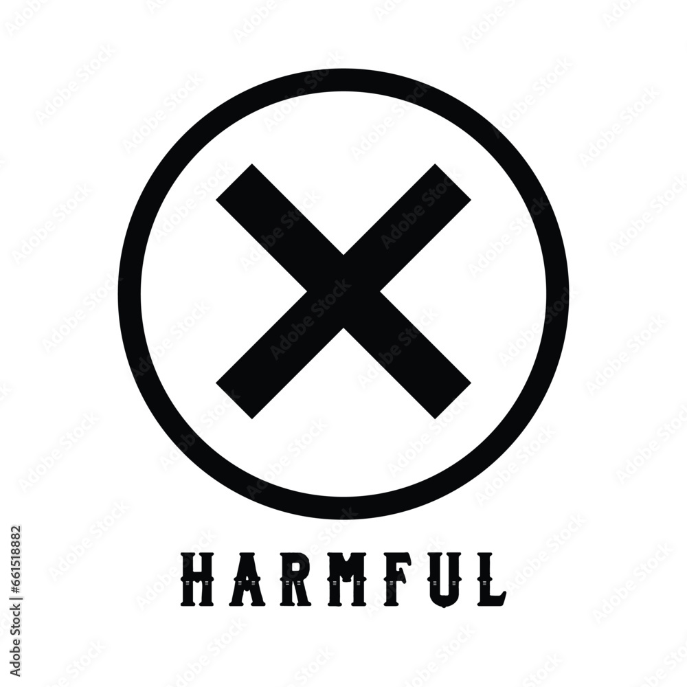 Obraz premium harmful symbol