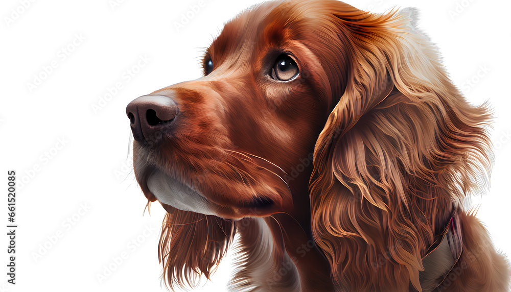 Lonely dog ​​on transparent background PNG