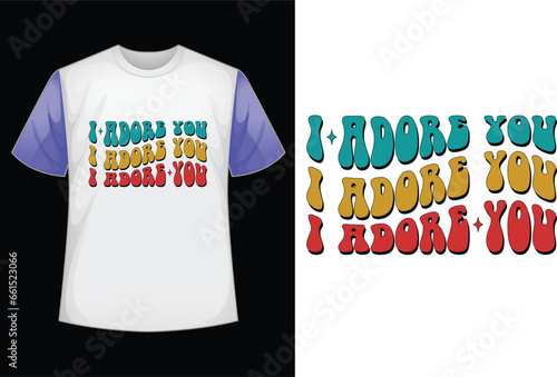i adore you SVG design