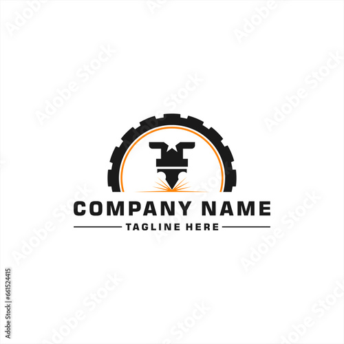laser cutting logo design, laser king, laser cutting design symbol, laser logo vector, laser star logo design