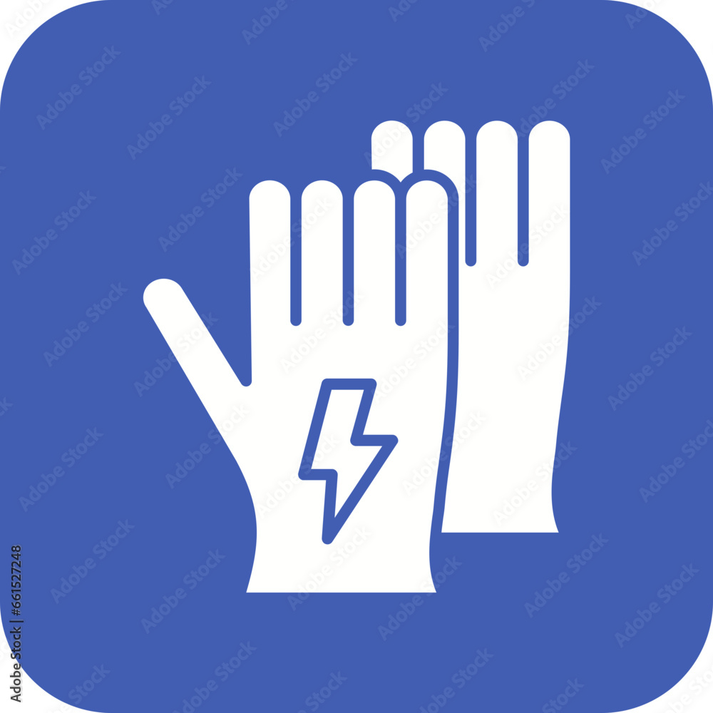 Obraz premium Electrician Gloves Icon