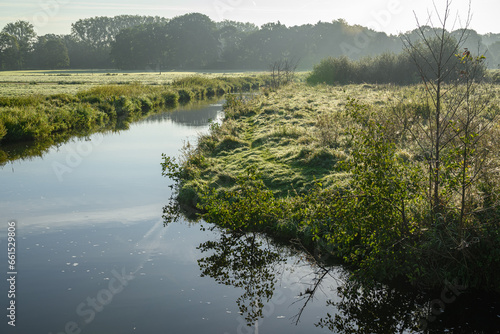 Morgenstimmung an der Aa im Münsterland photo