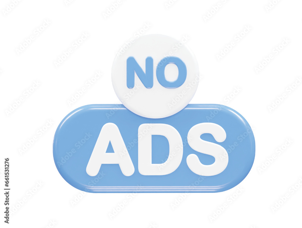 Ads icon render 3d illustration element Ads icon render 3d illustration element