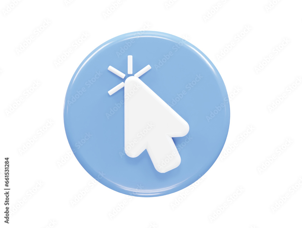 Cursor icon illustration 3d render element Cursor icon illustration 3d render element
