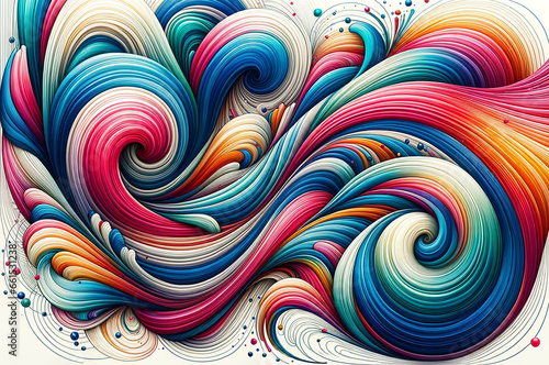 Vibrant Abstract Artwork  generative with AI 