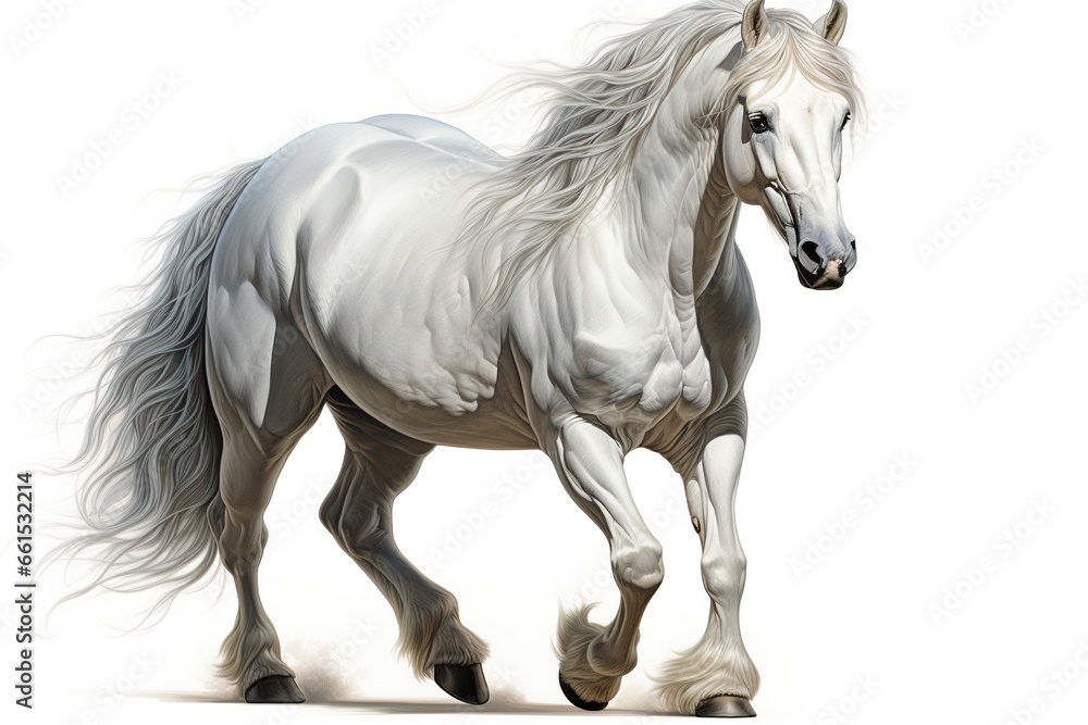 Obraz premium horse isolated on white background