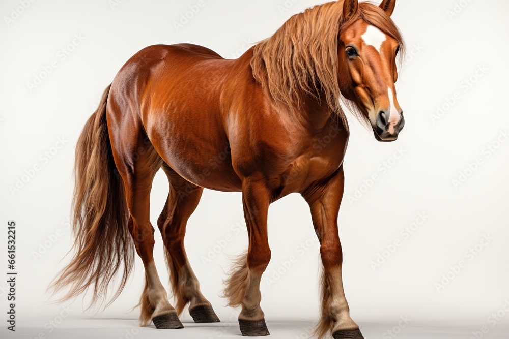 Obraz premium horse isolated on white background