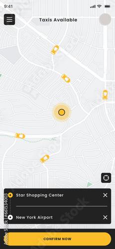 Taxi Booking, Driver Services, Ride Sharing and Ride Driver Black App  Ui Kit Dark Template