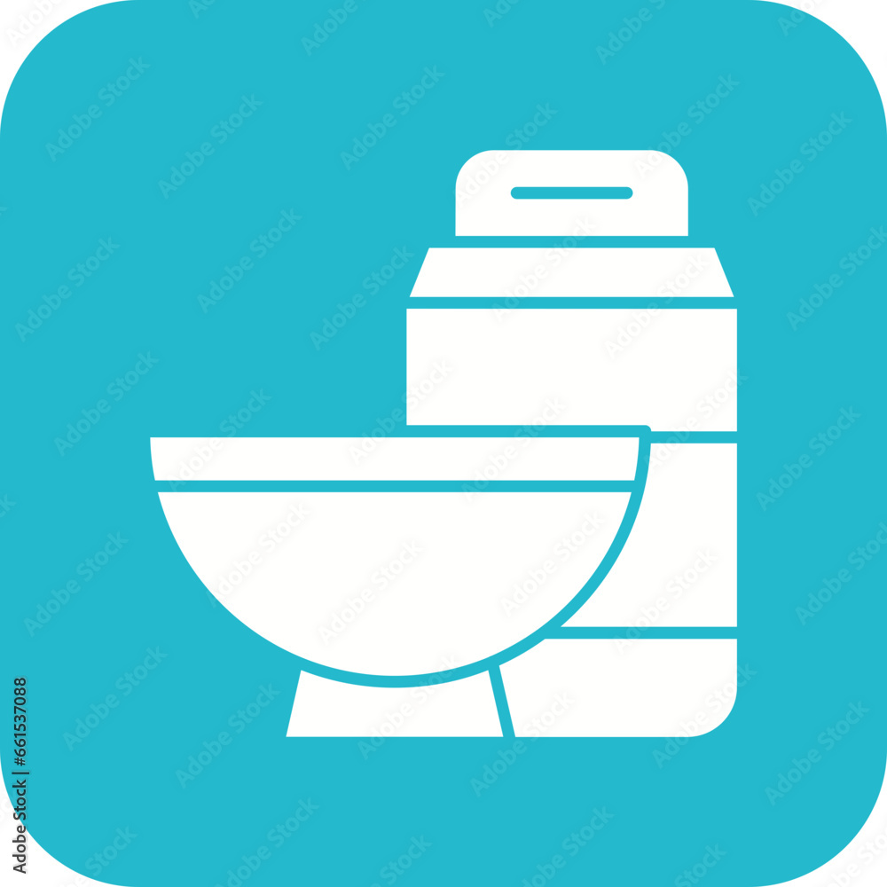 Milk Bowl Icon Milk Bowl Icon
