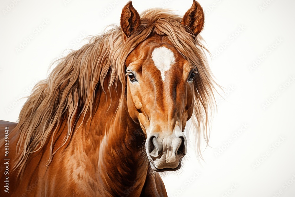 horse head isolated on white horse head isolated on white