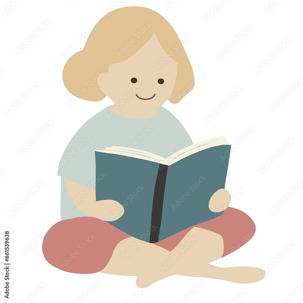 Children reading a book. Children reading a book.