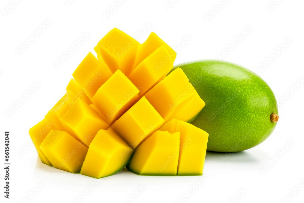 Mango fruit isolated on white background. Clipping path included. Mango fruit isolated on white background. Clipping path included.
