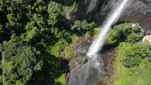 Sengés in Flight: Captivating Aerial Views of the Waterfall
