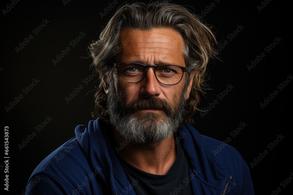 Portrait of a middle-aged man Portrait of a middle-aged man