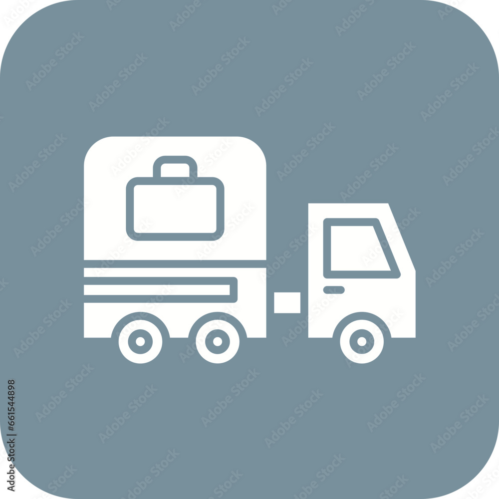 Baggage Truck Icon Baggage Truck Icon