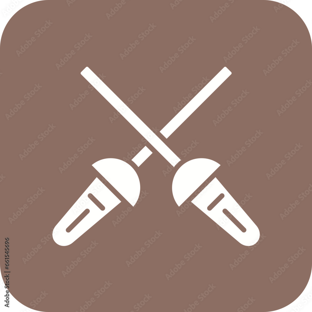 Fencing Sports Icon Fencing Sports Icon
