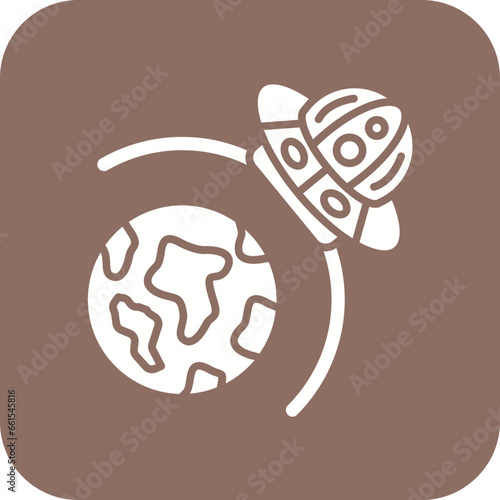 UFO Earth Icon