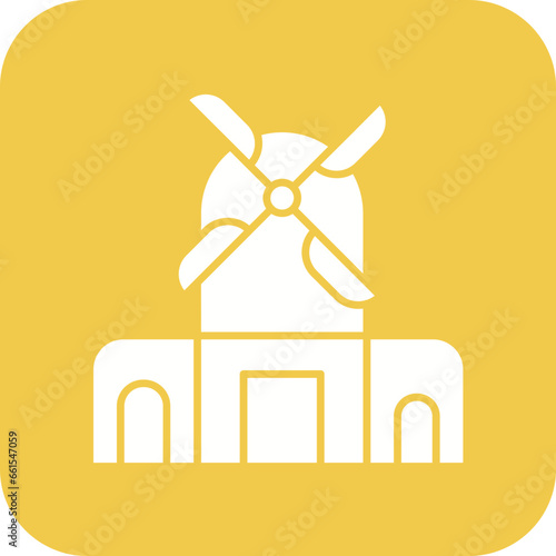 Kinderdijk Windmills Icon