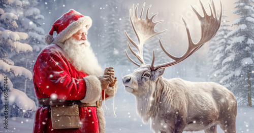 Santa Claus is Coming Wallpaper Digital Art Poster Journal Card  photo