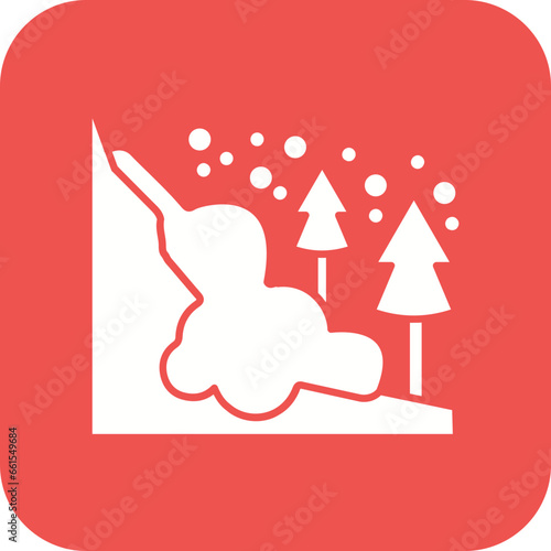 Snow Avalanche Icon