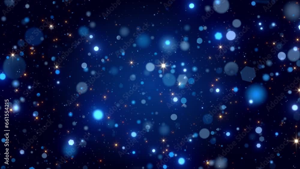 falling blue light glittering background video falling blue light glittering background video
