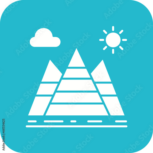 Pyramid Landscape Icon