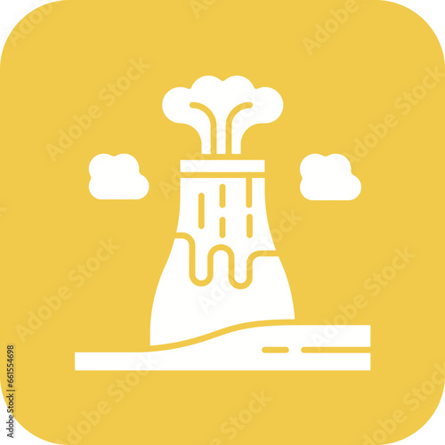 Volcano Landscape Icon