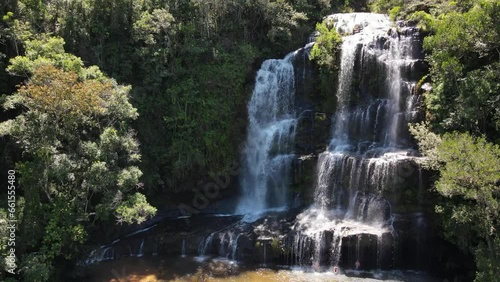 Paraná's Aerial Elegance: Sengés Waterfall's Beauty