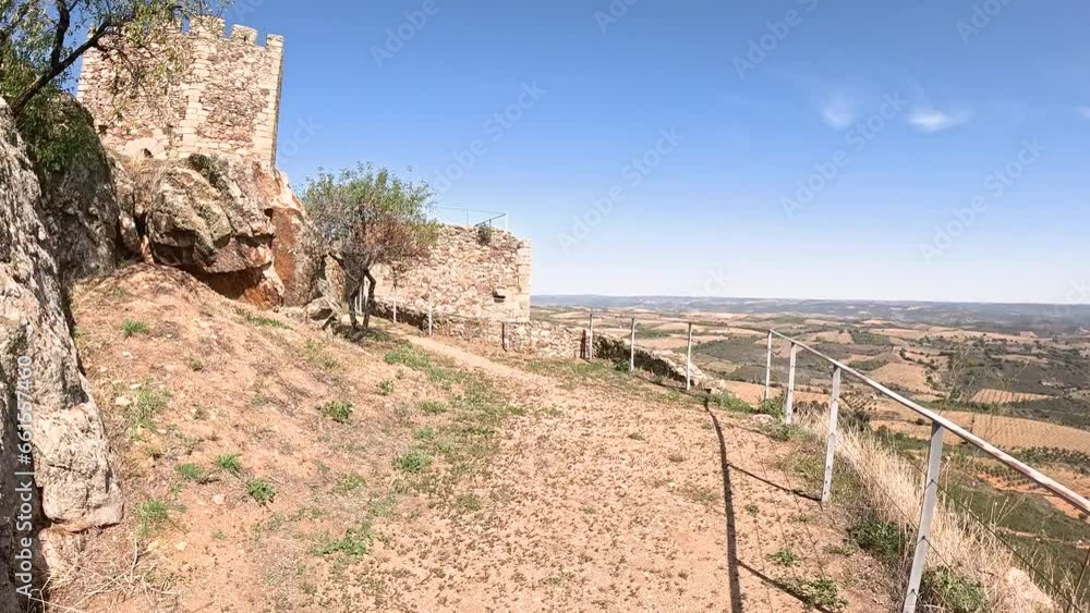 the medieval castle of Algoso, Campo de Viboras e Uva, municipality of Vimioso, district of Bragança, Portugal the medieval castle of Algoso, Campo de Viboras e Uva, municipality of Vimioso, district of Bragança, Portugal