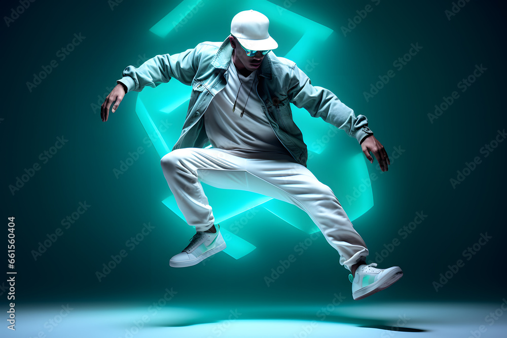 Hip hop dancer man Hip hop dancer man