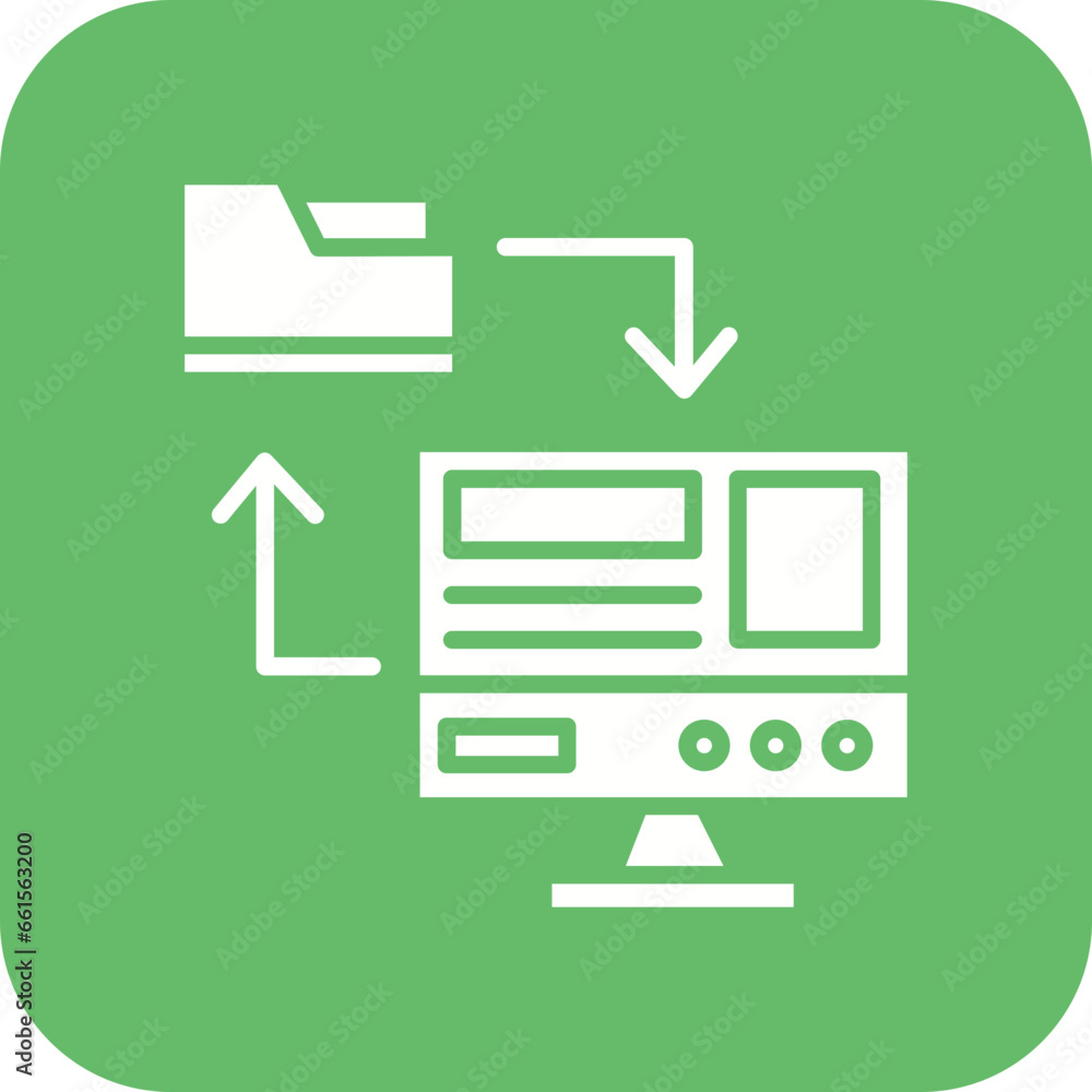 Online File Transfer Icon