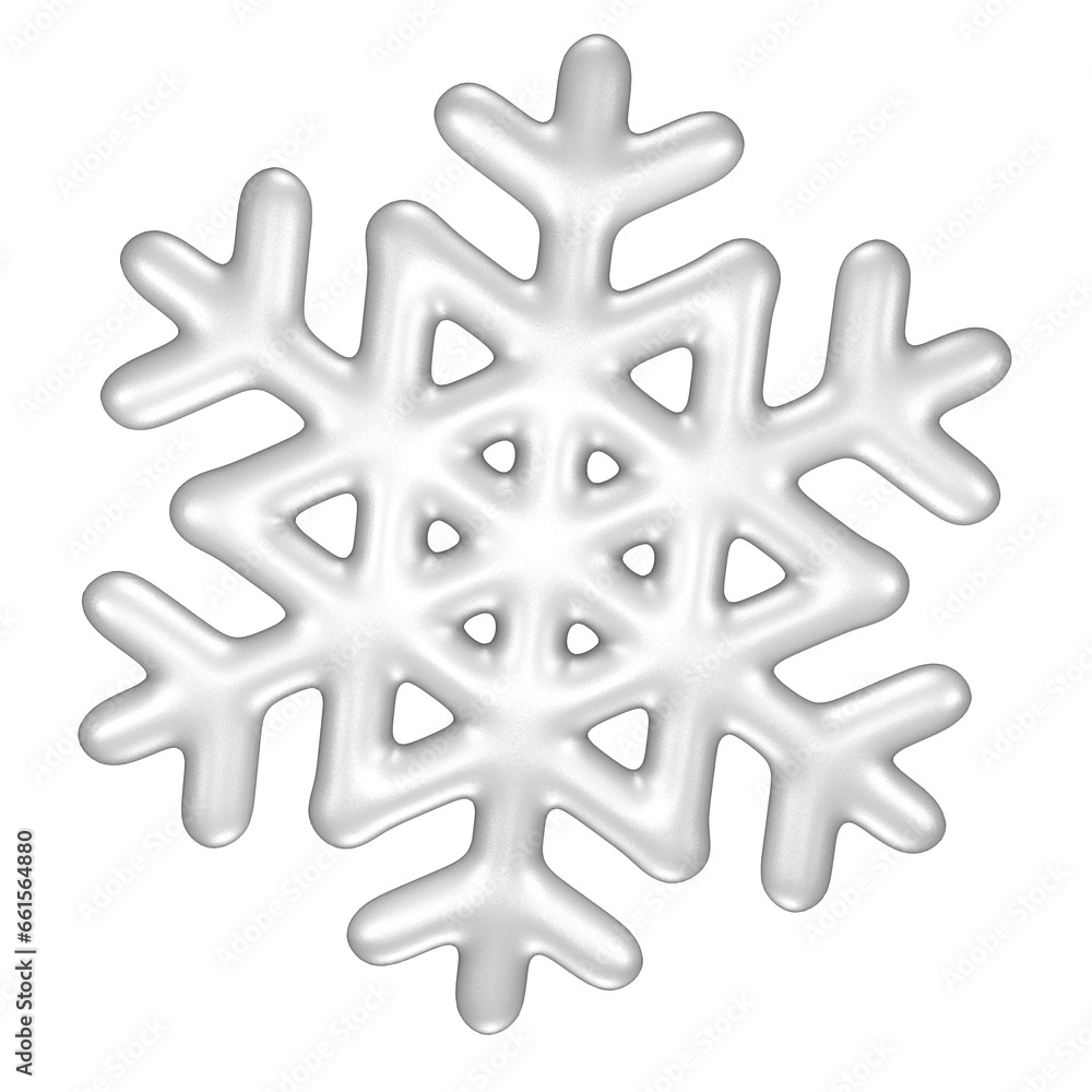 Silver 3D snowflake isolated on transparent PNG background. 3D render. Concept of winter, Christmas holidays. Silver 3D snowflake isolated on transparent PNG background. 3D render. Concept of winter, Christmas holidays.