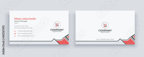professional high quality clean business card design layout