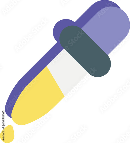  pipette flat icon design style