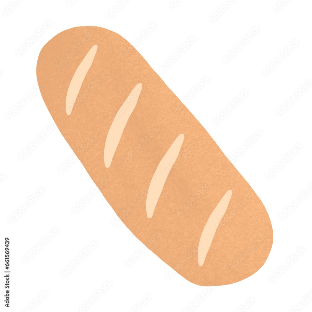 Bread Baguette Cartoon illustration Bread Baguette Cartoon illustration