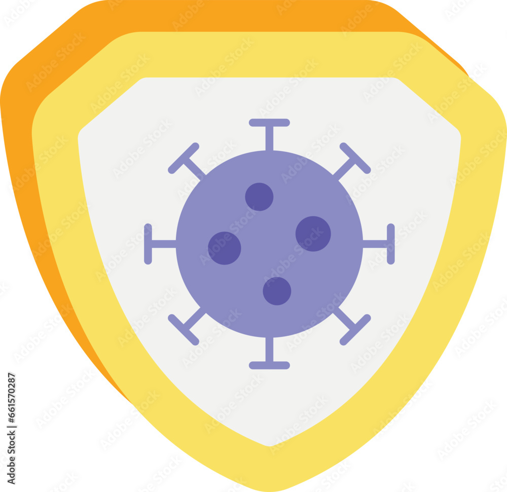 virus protection  flat icon design style