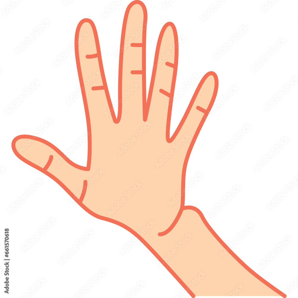 Fototapeta premium Hand Vector Shape