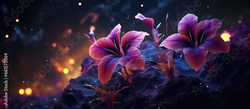 Exquisite extraterrestrial flowers digitally visualized