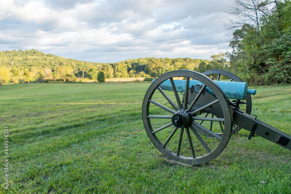 cannon on a hill