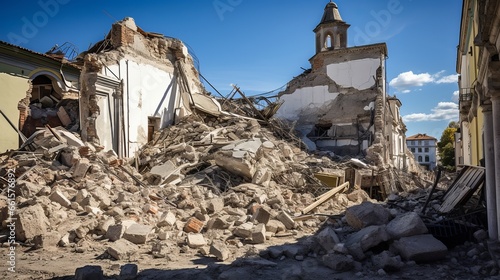 Earthquake damage in Europe An ancient city