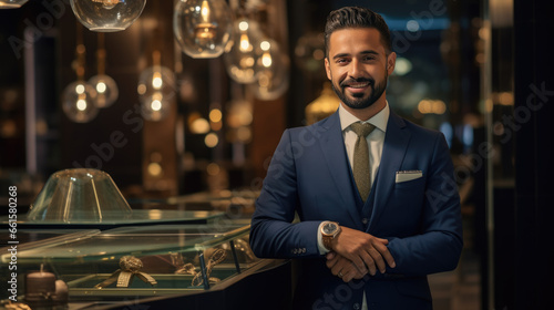 Portrait of a man working as a consultant in a jewelry store