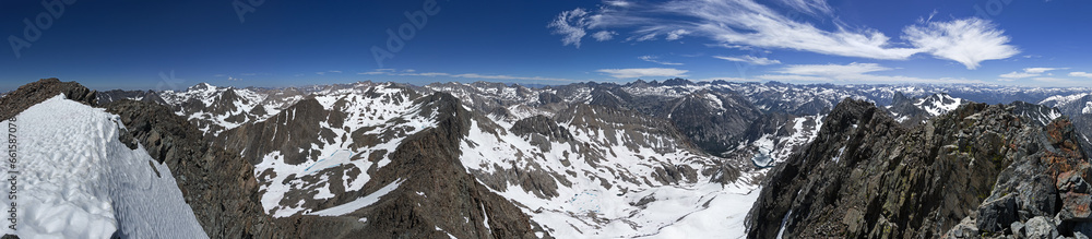 Sierra Mountain Panorama From Mount McDuffie