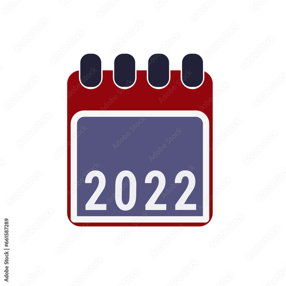 Page of calendar displaying year 2022. Illustration
Page of calendar displaying year 2022. Illustration
