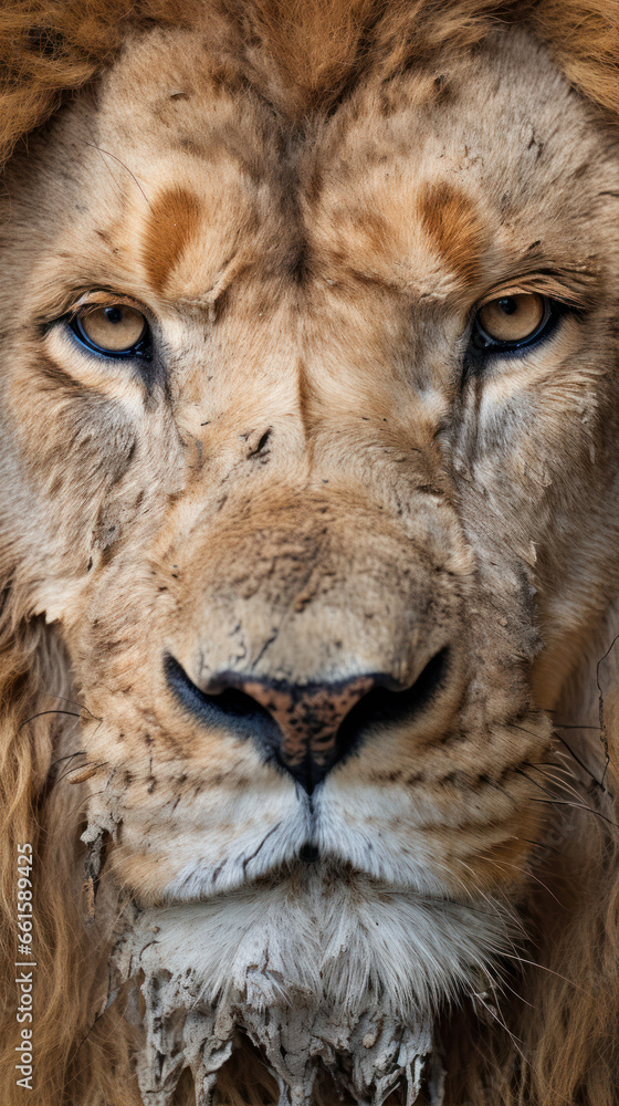 Fototapeta premium Portrait of a lion