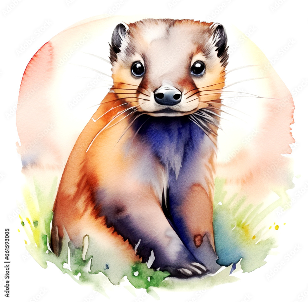 Fototapeta premium Wydra ilustracja