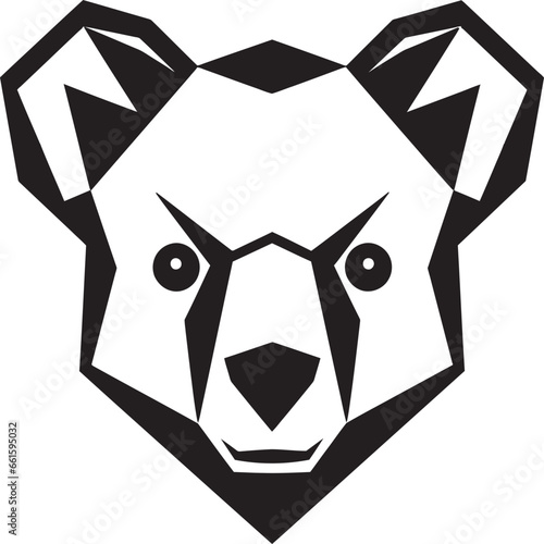 Vectorized Emblems Eyes of Cuddly Delight Silhouette of a Cozy Tree Hugger