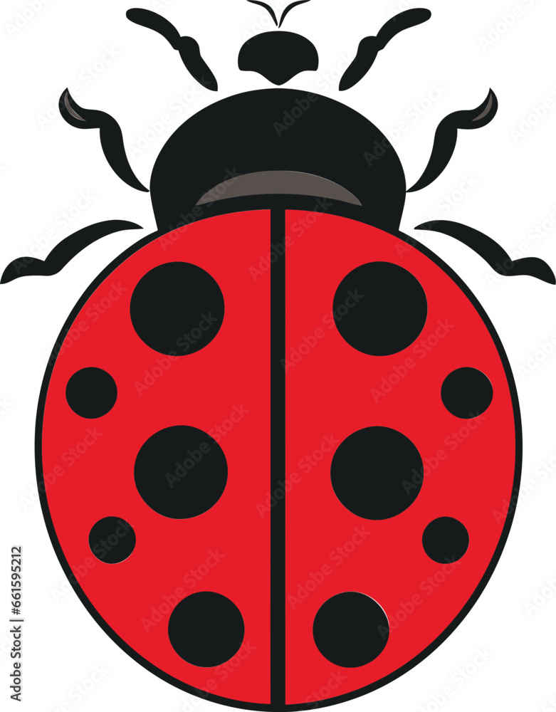 Silhouette of a Spotted Insect Crawling with Style Modern Ladybug Icon Silhouette of a Spotted Insect Crawling with Style Modern Ladybug Icon